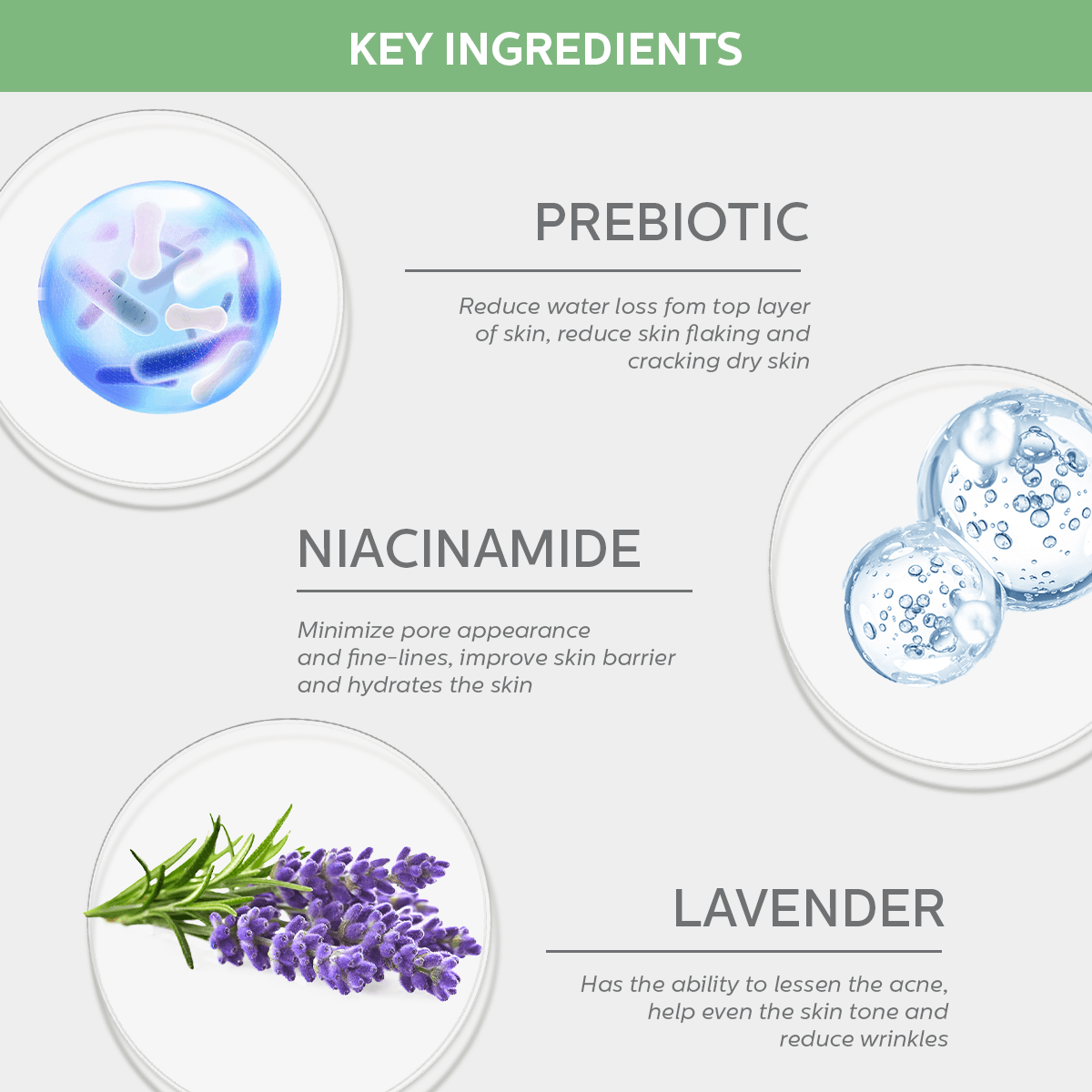 MF184 Niacinamide Prebiotic Clay Mask - Image 2