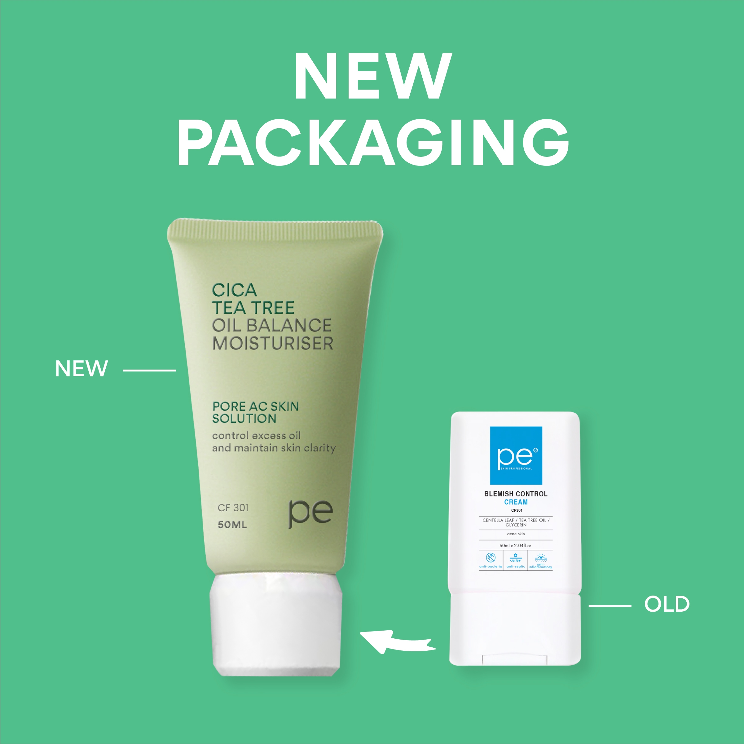 CF301R CICA Tea Tree Oil Balance Moisturiser - Image 3