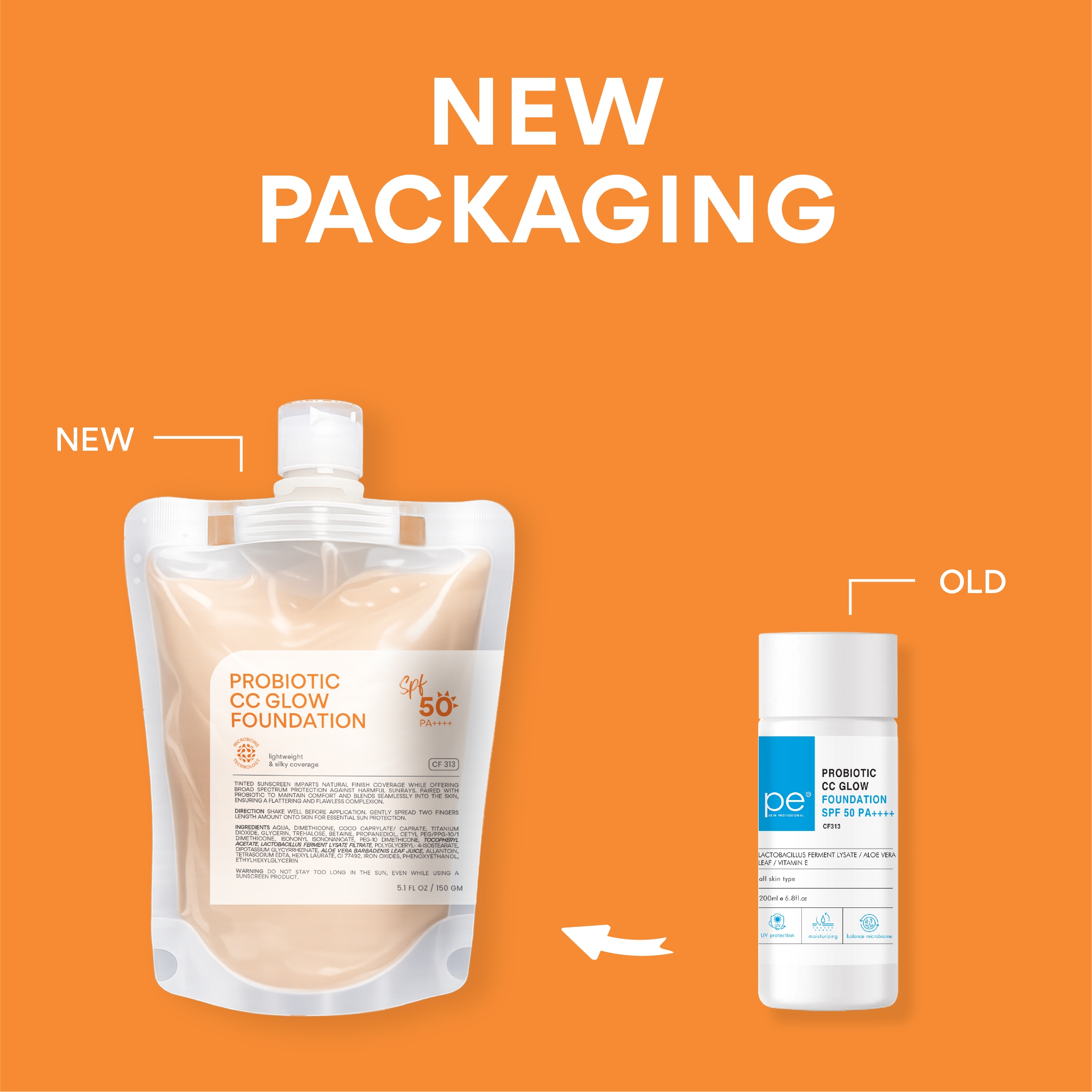 CF313S Probiotic CC Glow Foundation SPF50 PA++++ - Image 3