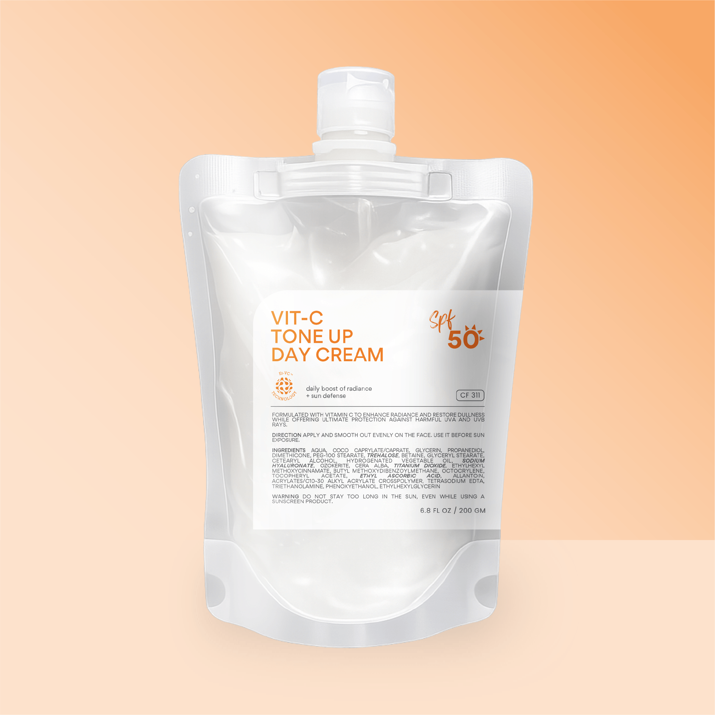 CF311_Vit-C Tone Up Day Cream SPF50_200gm_Salon-01