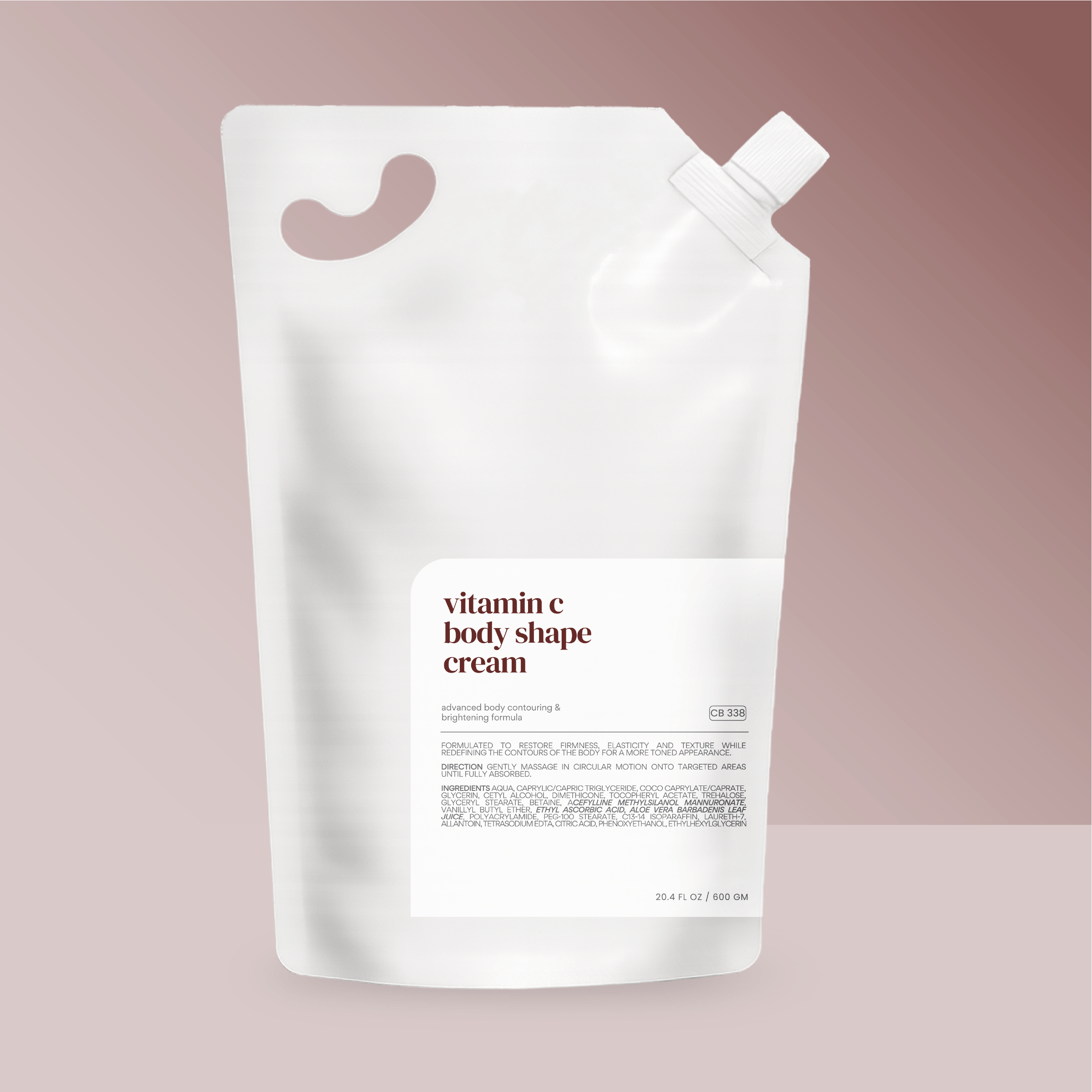CB338_Vitamin C Body Shape Cream_600gm_Salon-01