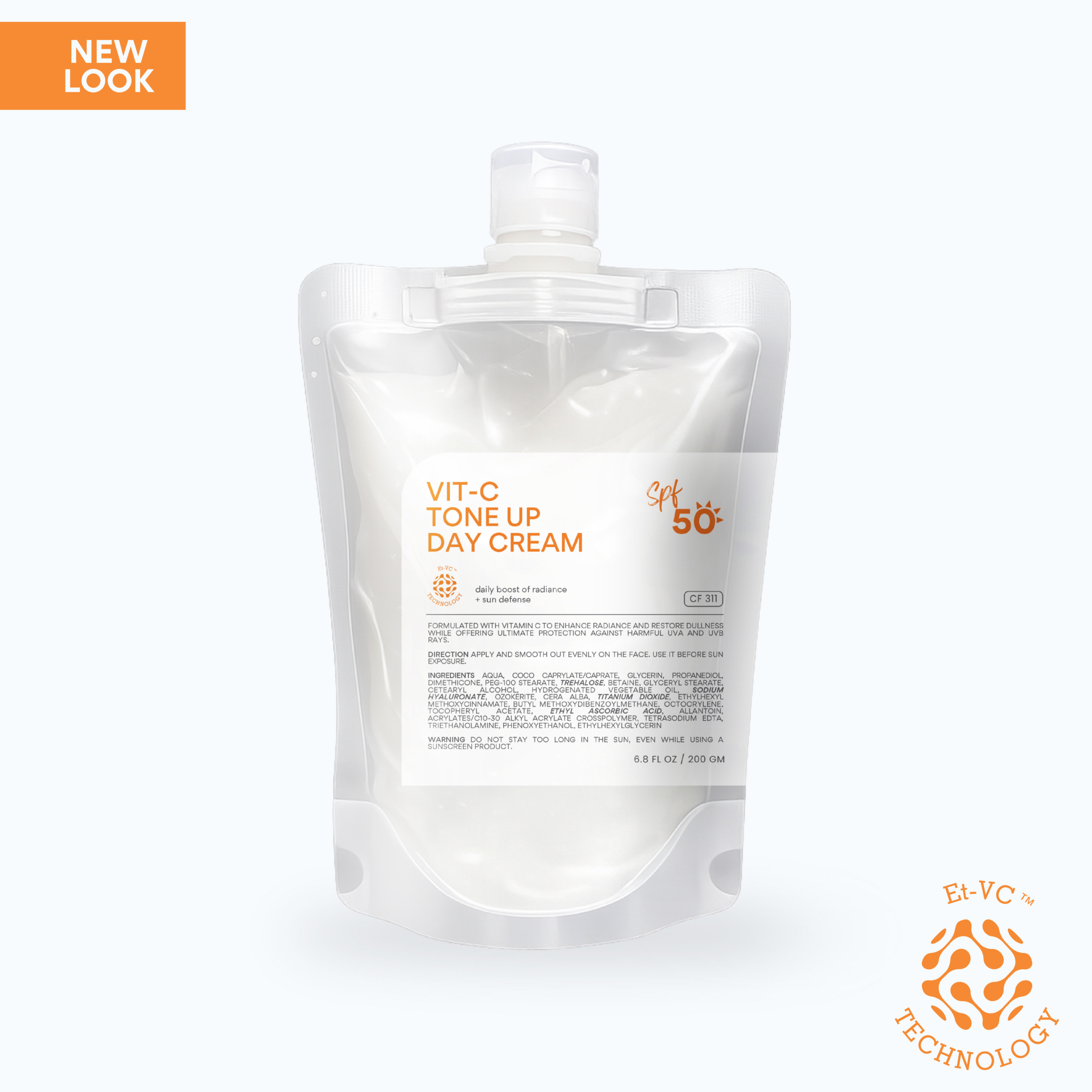 CF311_Vit-C Tone Up Day Cream SPF50_200gm_Salon-01
